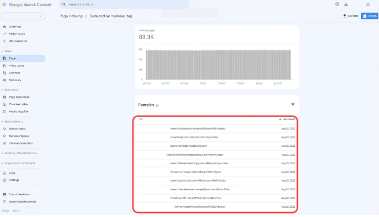 Contoh Penyerangan Spam Internal Site Search